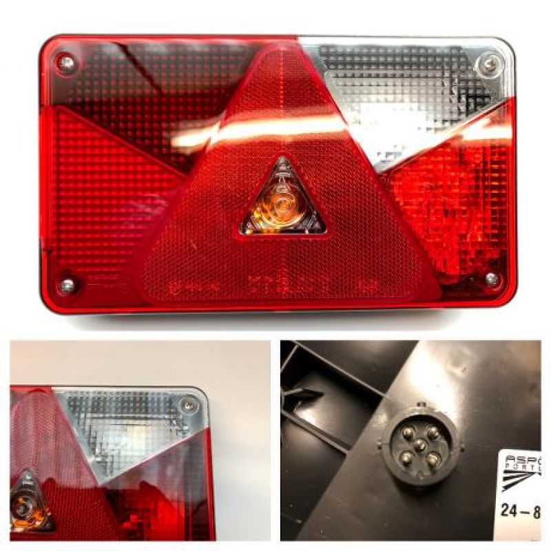 Baglygte Aspöck Multipoint 5 del LED højre
