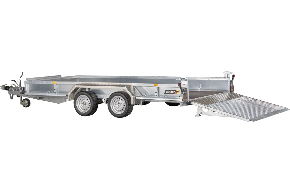 Variant 3518 M4. LED lys. Alubund - Maskintrailer, 3500 kg