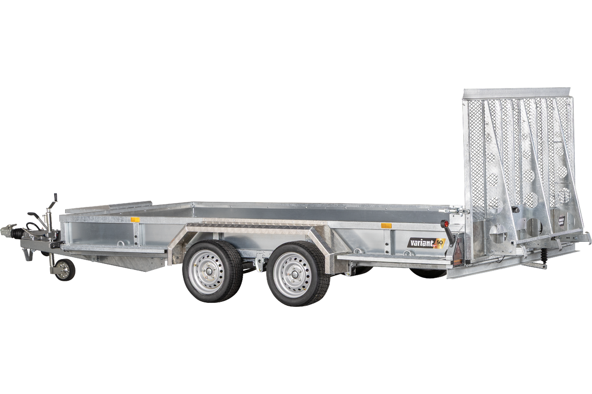 Variant 3518 M4. LED lys. Alubund - Maskintrailer, 3500 kg