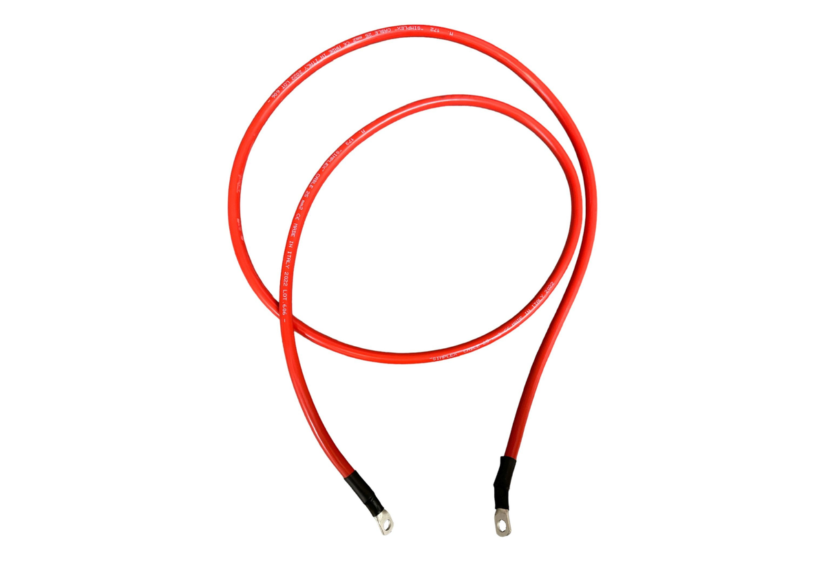 Variant Startkabel 25 KV rød T3, 185 cm, monteret