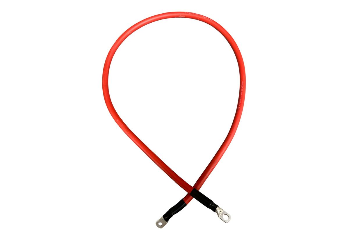 Variant Startkabel 25 KV rød 3VT, 130 cm, monteret