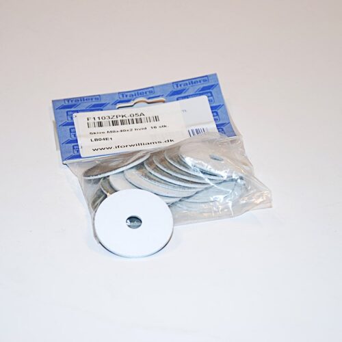 Ifor Williams Skive M8x40x2 hvid 16 stk.