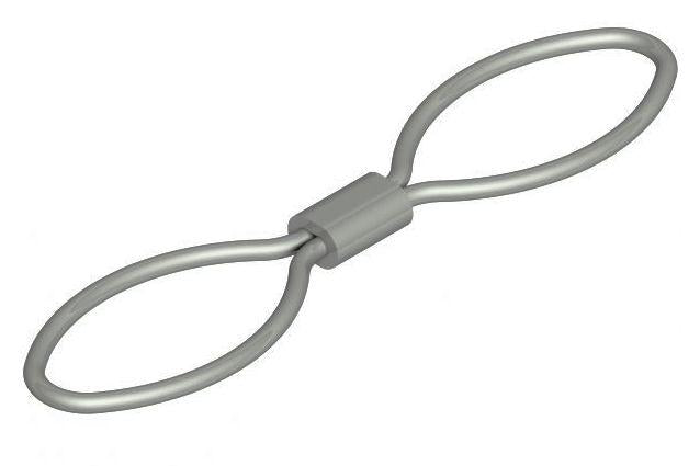 Sikkerhedswire u/brems 25 cm