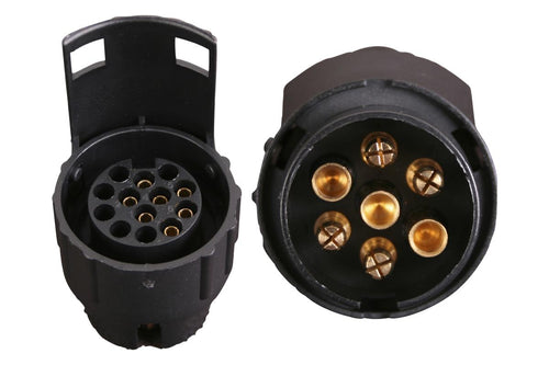 Adapter - fra 13 polet trailer til 7 polet bil