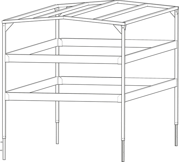 Presenningsstativ 150 cm (314787)