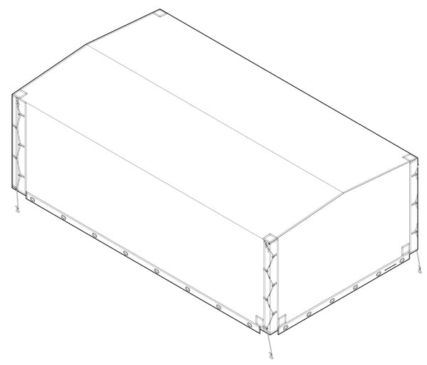Høy presenning 100 cm (316079)