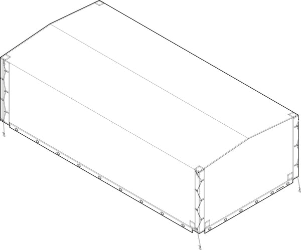 Høy presenning 100 cm (316081)