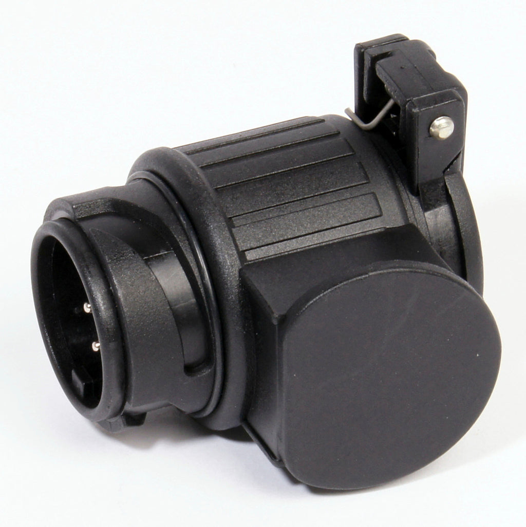 Brenderup Adapter m/ 7-polet stik, 13-polet bil til 7-polet trailer, kort