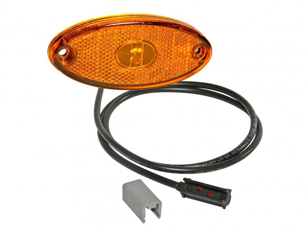 Brenderup Sidemarkeringslygte, Flatpoint II LED med 1000mm kabel