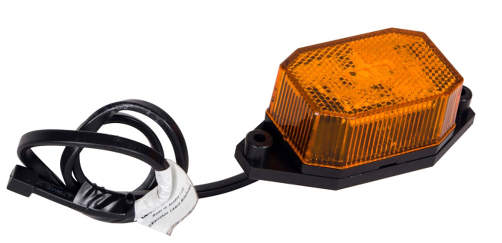 Brenderup Sidemarkeringslygte, Flexipoint LED gul med beslag og 500mm kabel