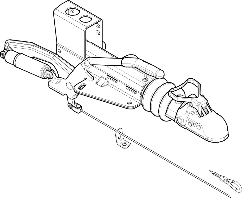 Brenderup Påløbsbremse, KF20A WK30-A 1100-2000KG V/over Knott